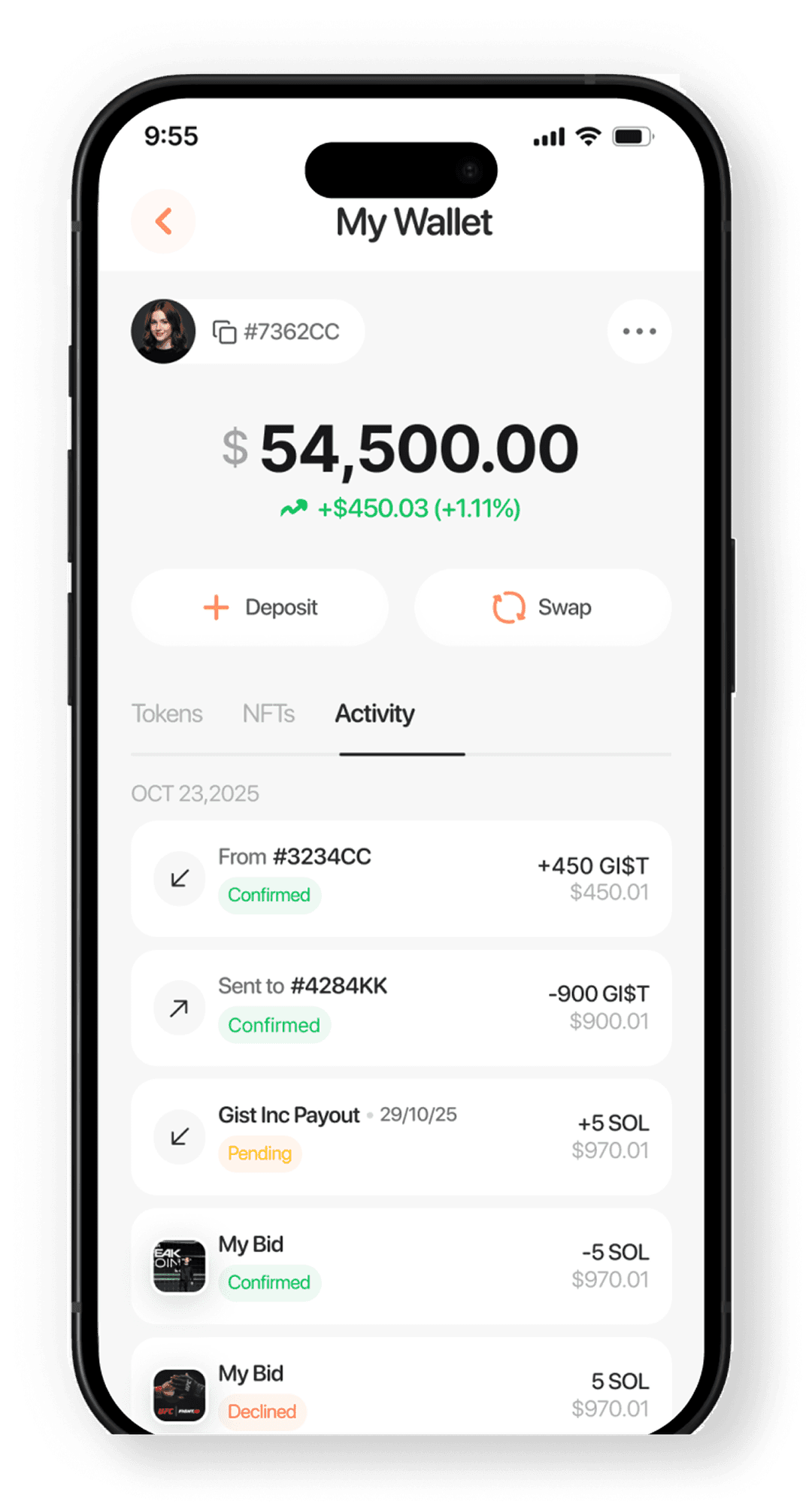 Crypto Monetization Interface